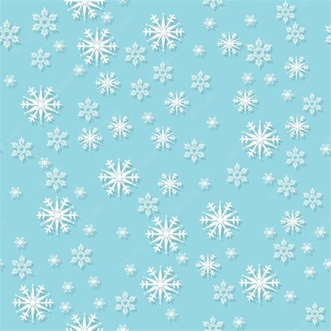 Premium Vector | Seamless blue pattern with snowflakes