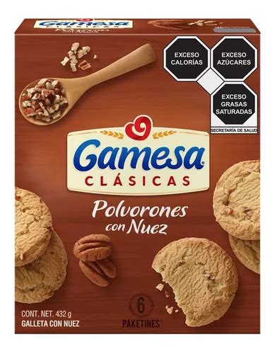 Galletas Polvorones Con Nuez Gamesa Grs Pza Mercadolibre