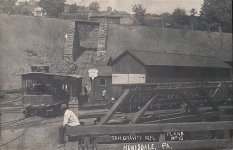 D And H Gravity Railroad Honesdale Pa Postcard