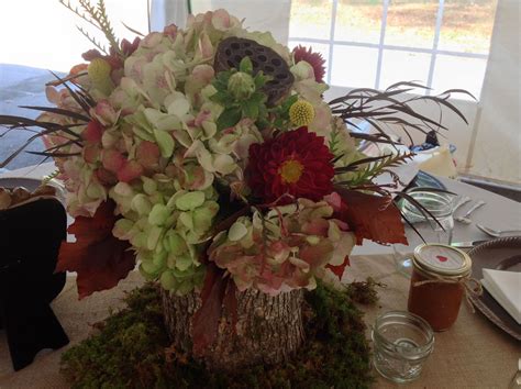 A Centerpiece From A November Wedding At The Ivy Place Rustic But Elegant Designed And