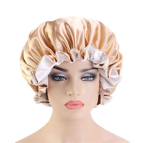 Neue Feste Frauen Satin Bonnet Mode Stain Seidige Gro E Motorhaube F R