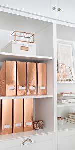 Amazon Blu Monaco Workspace Large Compartments Rose Gold Desk