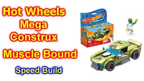 Hot Wheels Muscle Bound Mega Construx Set Unbox Build Youtube