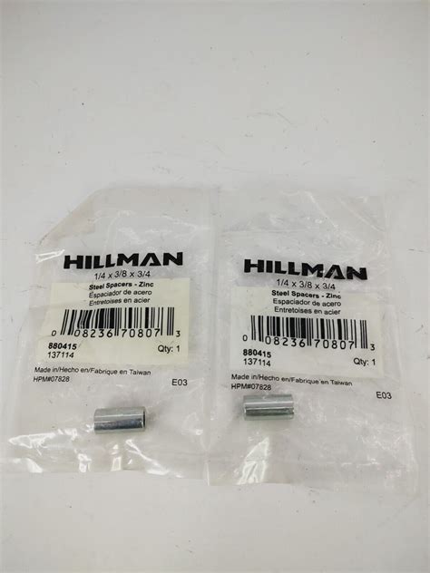 Hillman Steel Spacers Pack Of Steel P For Sale