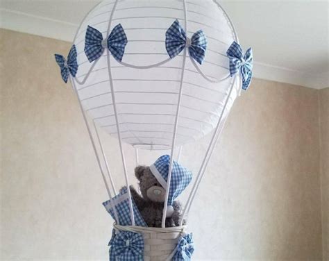 Hot Air Balloon Nursery Light Shade With Tatty Teddy Made Etsy Hot