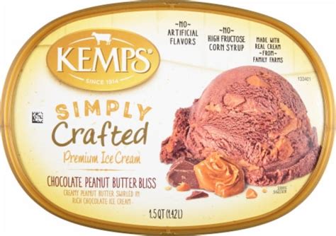 Kemps Simply Crafted Chocolate Peanut Butter Bliss Ice Cream Tub