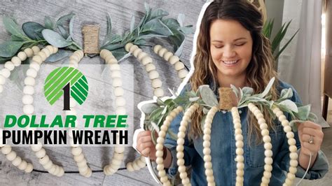 Dollar Tree Pumpkin Wreath Diy Meagan Nichole Diy And Lifestyle Youtube