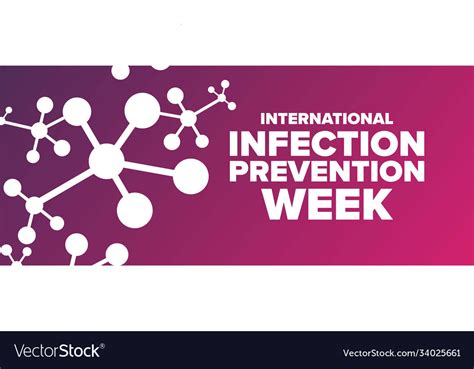 International Infection Prevention Week Holiday Vector Image