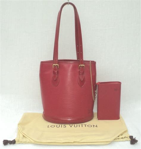 Louis Vuitton Castilian Red Epi Leather PM Bucket Bag Catawiki