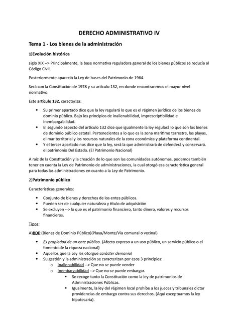 Tema1 Derecho Administrativo Iv DERECHO ADMINISTRATIVO IV Tema 1