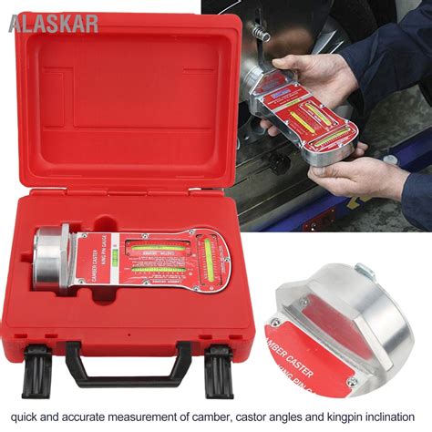 Alaskar Magnetic Camber Castor Kingpin Gauge เครื่องมือจัดตำแหน่งล้อรถ