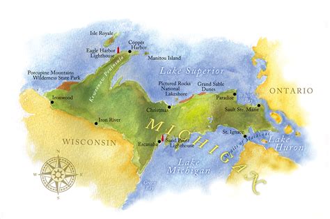 Large Map Of The Upper Peninsula 2024 Schedule 1