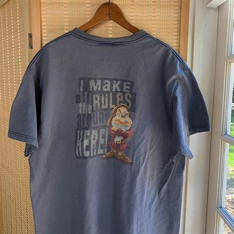 Vintage Disney Grumpy Dwarf T Shirt Size Mens Large Depop