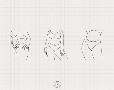 Body Line Art Nude Set Svg Sexy Women Svg Single Line Art One Line