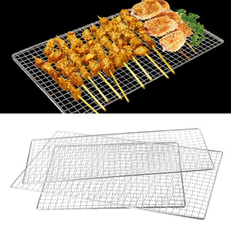 Stainless Steel Bbq Barbecue Grill Mesh Wire Outdoor Cooking Shopee