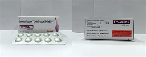 Etovor Mr Etoricoxib Thiocolchicoside Tablet Mg At Rs Box In