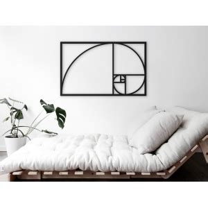 Aplique De Parede Vazado Mdf Quadro Decorativo Sequ Ncia Fibonacci