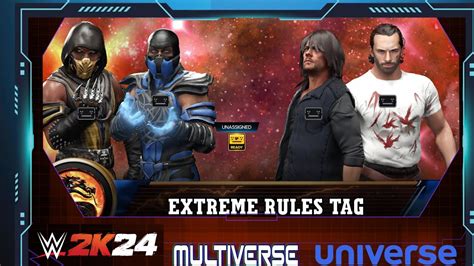 Wwe K Kombat Multiverse Skorpion Sub Zero Vs Daryl Dixon