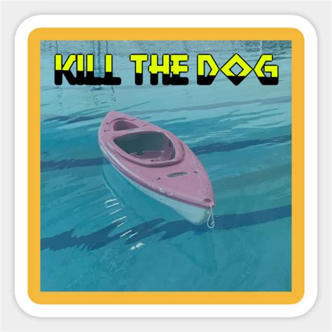 KILL THE DOG debut album - Album Cover - Sticker | TeePublic