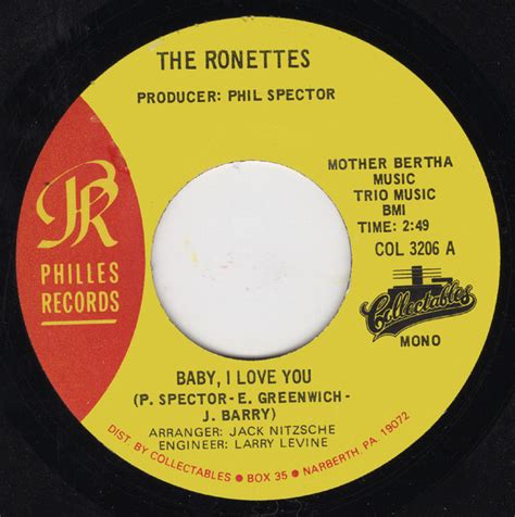 The Ronettes – Baby, I Love You / (The Best Part Of) Breakin' Up (Vinyl ...