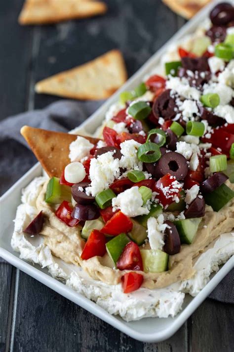 This Layered Greek Dip Is An Easy Flavorful Appetizer For A Crowd The