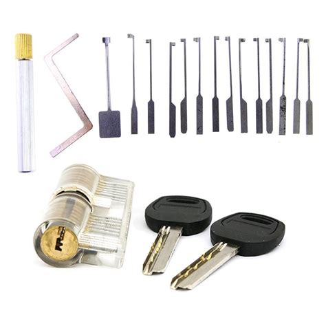 Kaba Dimple Pick Set W Clear Practice Lock Bundle Dimples Lock