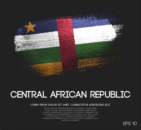 Bandeira Da Rep Blica Centro Africana Vetor Premium