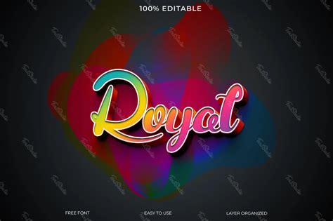 Royal Text Style Effect Photoshop PREMIUM PSD File