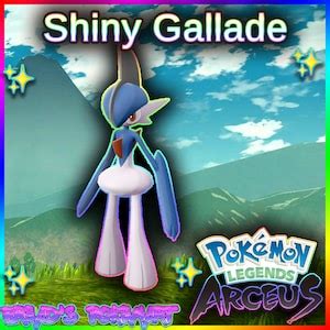 Shiny Gallade Alpha Best Stats Pokemon Legends Arceus Etsy