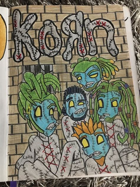 Korn fan art. | Easy drawings, Fan art, Art