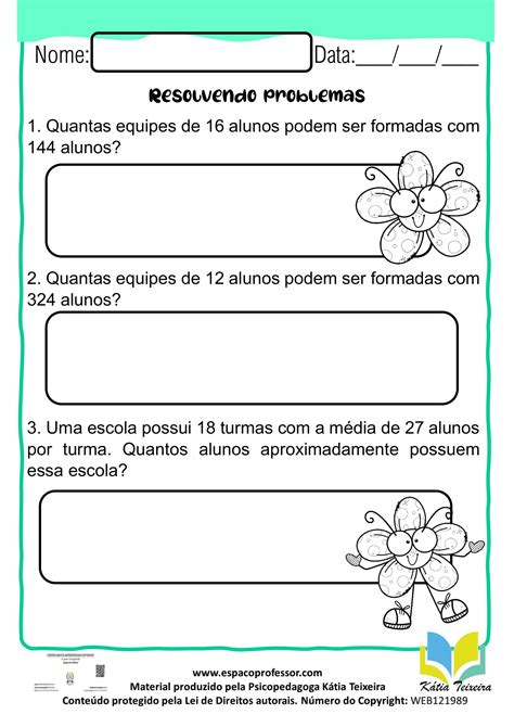 Atividades De Matematica Ano Situa Es Problemas Adi O E Subtra O