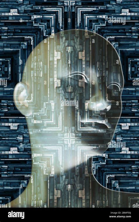 Humanoid Head As Concept For Artificial Intelligence Future