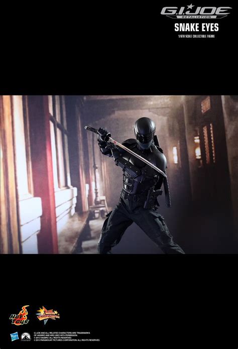 Hot Toys G I Joe Retaliation Snake Eyes Figure Revealed Mint