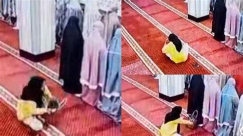 Viral Perempuan Di Makassar Nyolong Duit Dalam Tas Jamaah Masjid