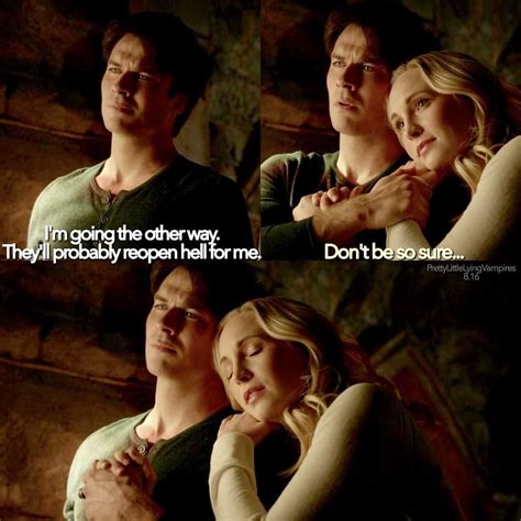 {tvd • 8 16} This Was Such A Sweet Moment Between Damon And Caroline 😢 Vampire Diaries Funny