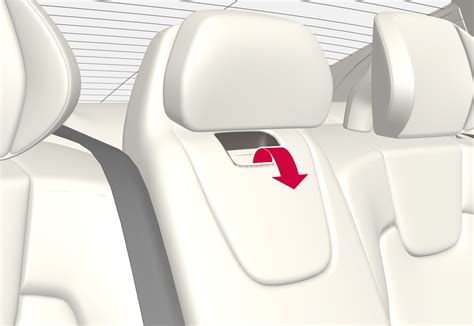 Folding Down The Armrest In The Rear Seat Storage And Passenger