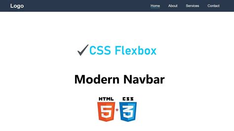 How To Make Modern Navbar Using Html Css Navigation Menu Bar