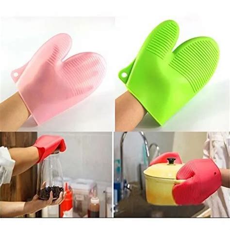 Plain Multicolor Silicone Oven Gloves Big At Rs 85 Piece In Mumbai Id 21373483133