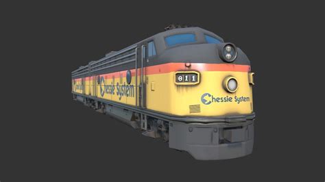 Freight Train Engine - deep3dsea