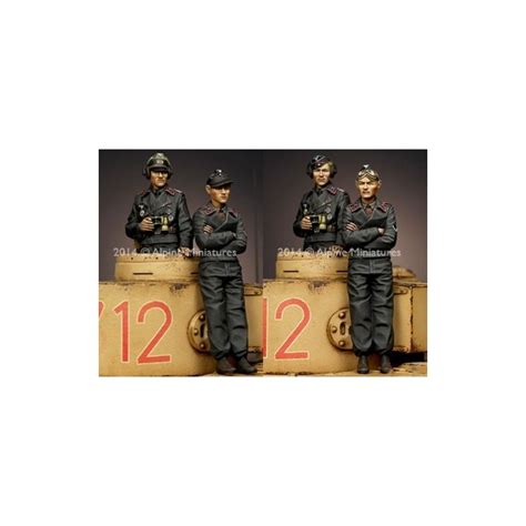 Alpine Miniatures Panzer Commander Set Figures Scale