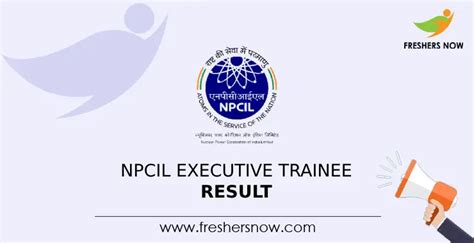 Npcil Executive Trainee Result 2023 Out Selected List