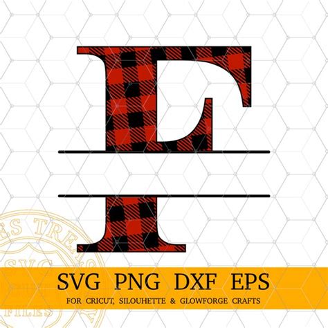 Plaid Letter Png Etsy