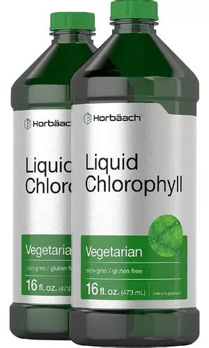 Clorofila líquida Horbäach 100 mg 473 ml pacote 2 Sabor neutro