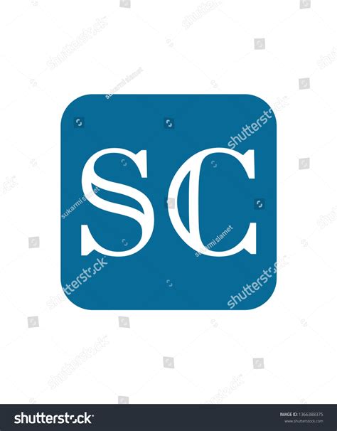 Initial Sc Logo Design Vector Stock Vector Royalty Free 1366388375