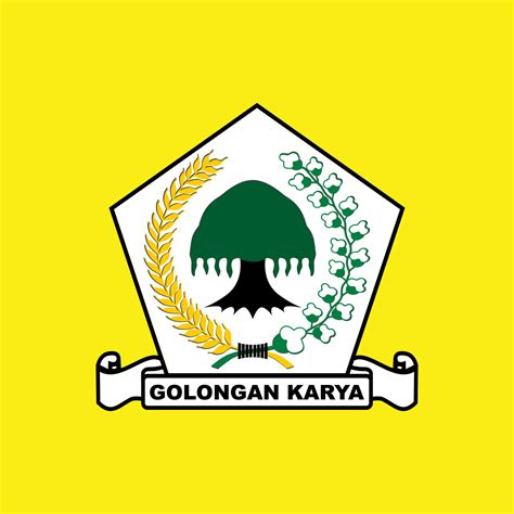 Golkar logo design banner, Golkar logo icon with yellow background 24127402 Vector Art at Vecteezy