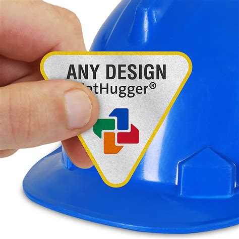 Custom Design Hardhat Labels, 1.875 in. x 2.125 in. , SKU: HH-3088