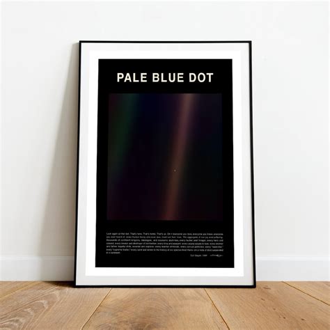 A Pale Blue Dot Poster Poster Pale Bleu Dot Carl Sagan - Etsy