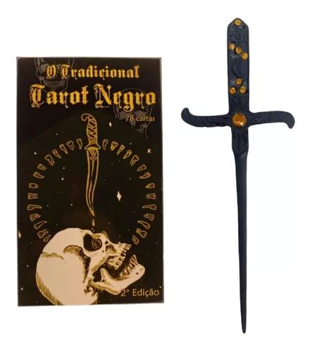 Kit O Tradicional Tarot Negro 2ª Ed 78 Cartas E Athame Parcelamento