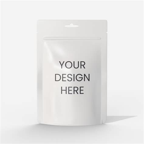 Flexible Packaging Stand Up Pouches Mylar Bag Mockup