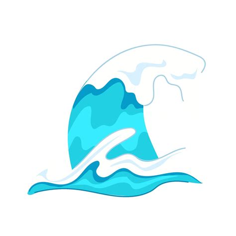 abstract ocean waves cartoon illustration 44794355 Vector Art at Vecteezy